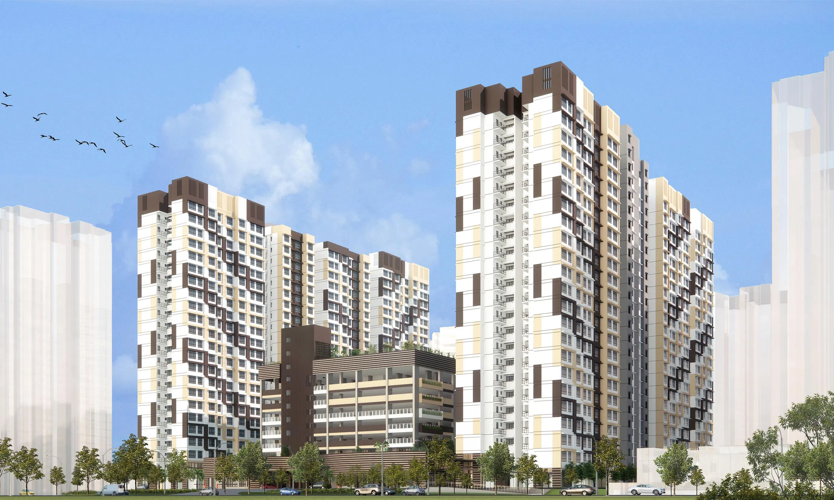 Fernvale Sails邻里的名字的灵感，来自于盛港曾经是渔村的历史。（建屋发展局提供）
