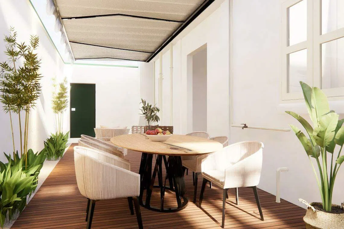 建筑内的18个公寓式单位将重新装修，并打造公共空间。（Eco-Energy 提供构想图）