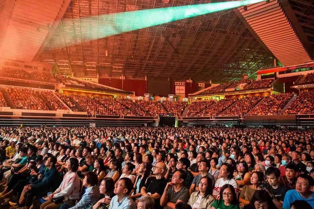 文化通行证鼓励更多国人接触本地文化及艺术。图为今年7月的“明天44致青春”新谣演唱会。（受访者提供）