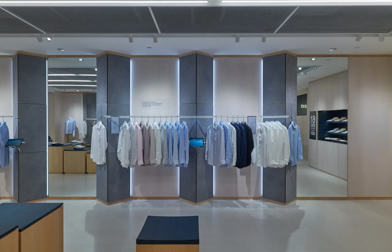 香港男装品牌Determinant在狮城大厦开设旗舰店。（品牌提供）