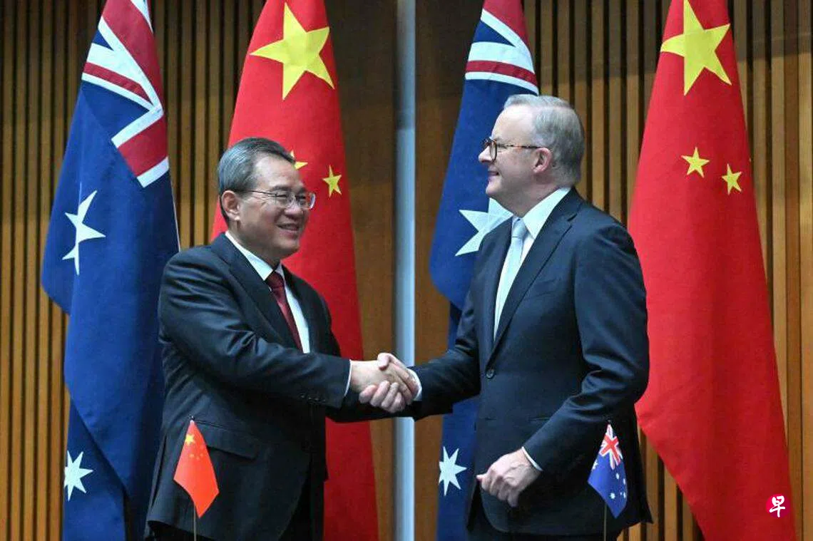 李强宣布将澳洲纳入单方面免签国家范围| 联合早报
