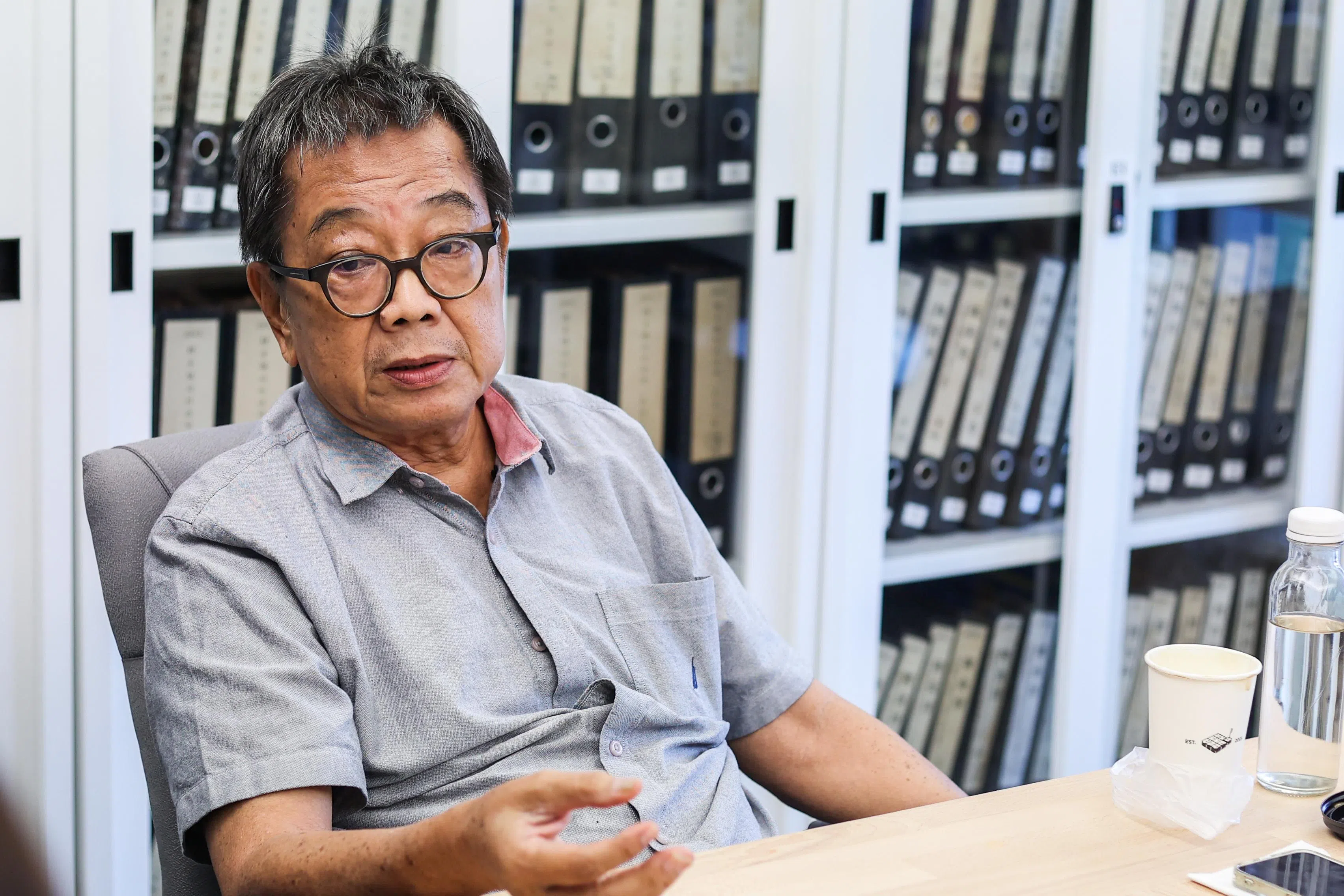 林任君认为，南大问题如今已不再敏感，可以公开谈。（白艳琳摄）