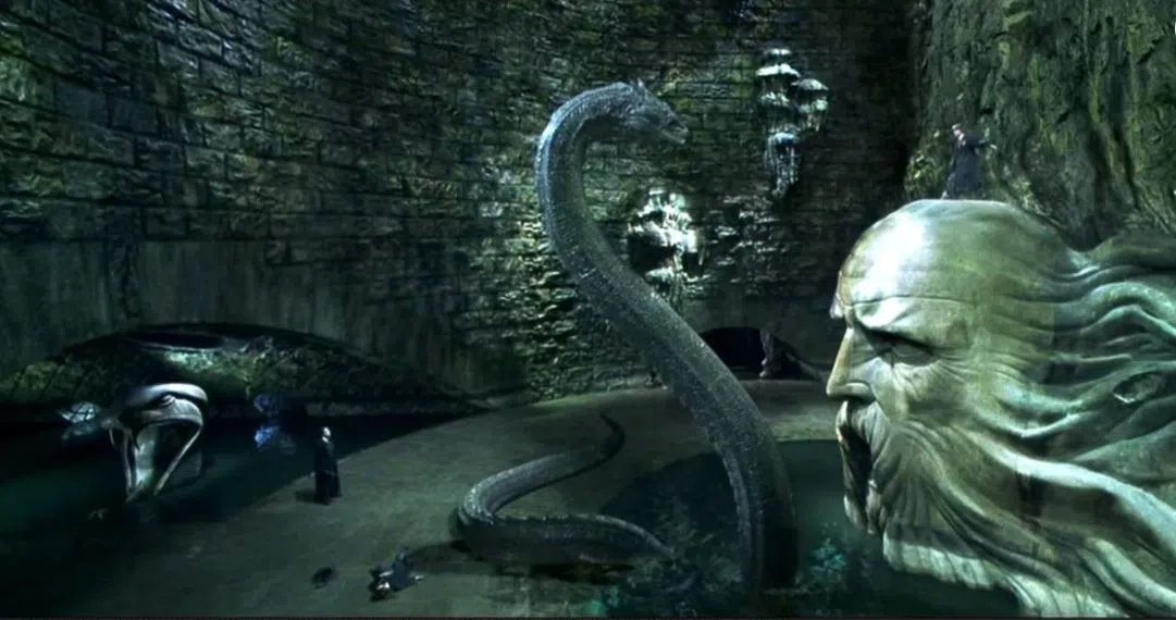 哈利波特利刃砍蛇王的戏，非常精彩。（档案照）