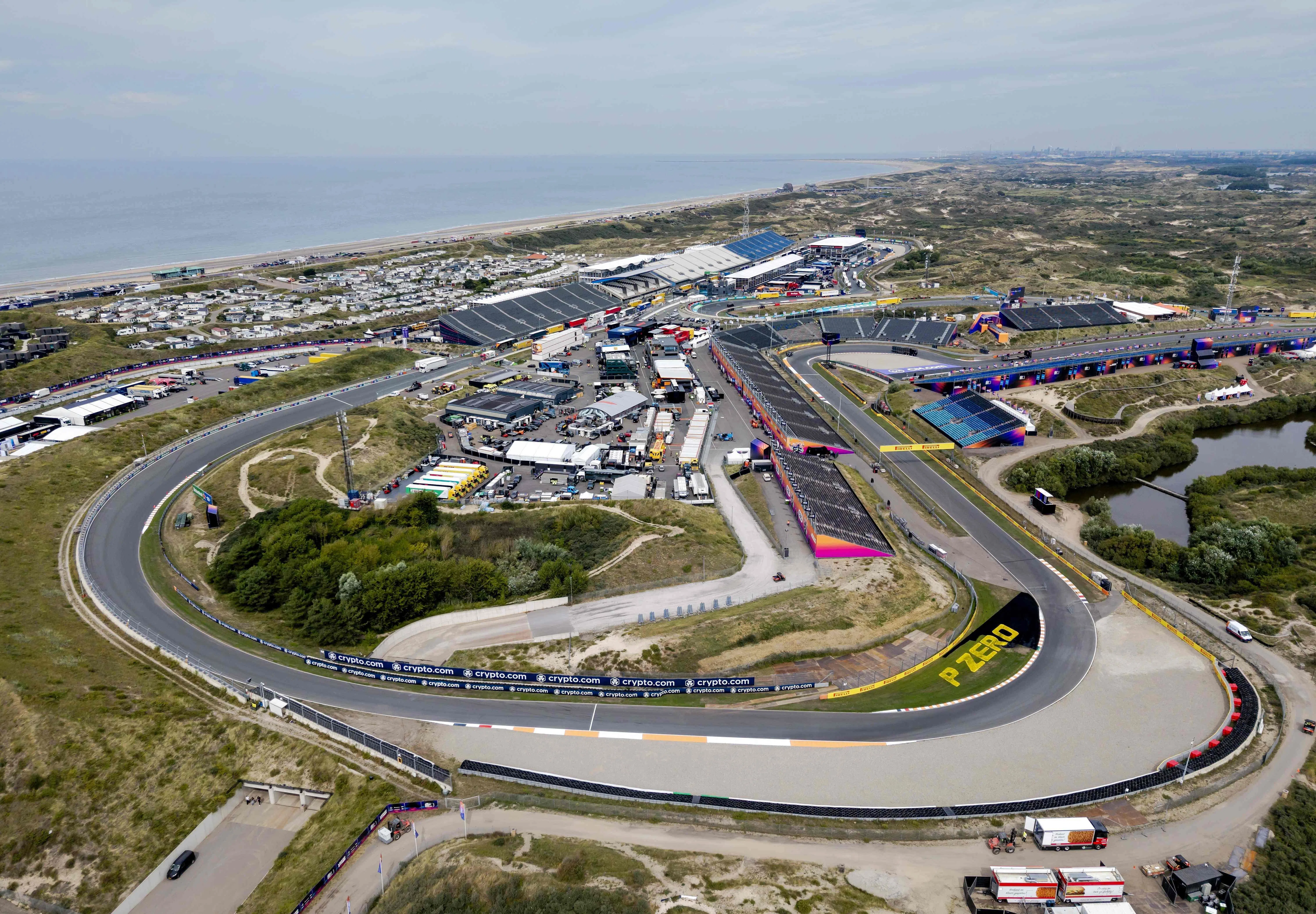 赞德沃特赛道主办方已确定不与F1官方续约，2026年将是荷兰大奖赛的最后一届赛事。（法新社）