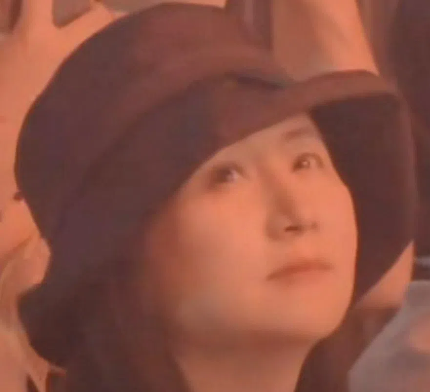 孟晚舟上星期六被网民发现现身刘德华深圳演唱会现场。（视频截取）
