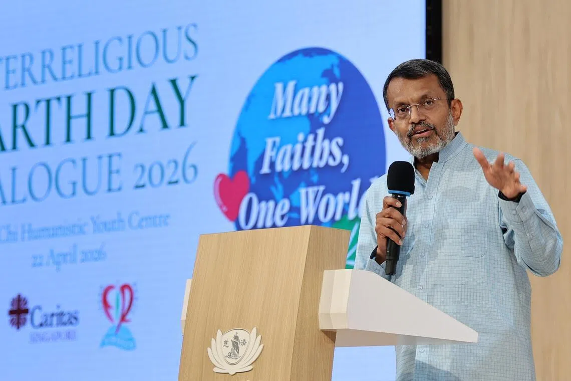 新加坡气候行动大使孟文能说，气候变化与自然生态流失是世上两大“沉默杀手”，若持续下去将对人类的生存构成根本威胁。（萧紫薇摄）