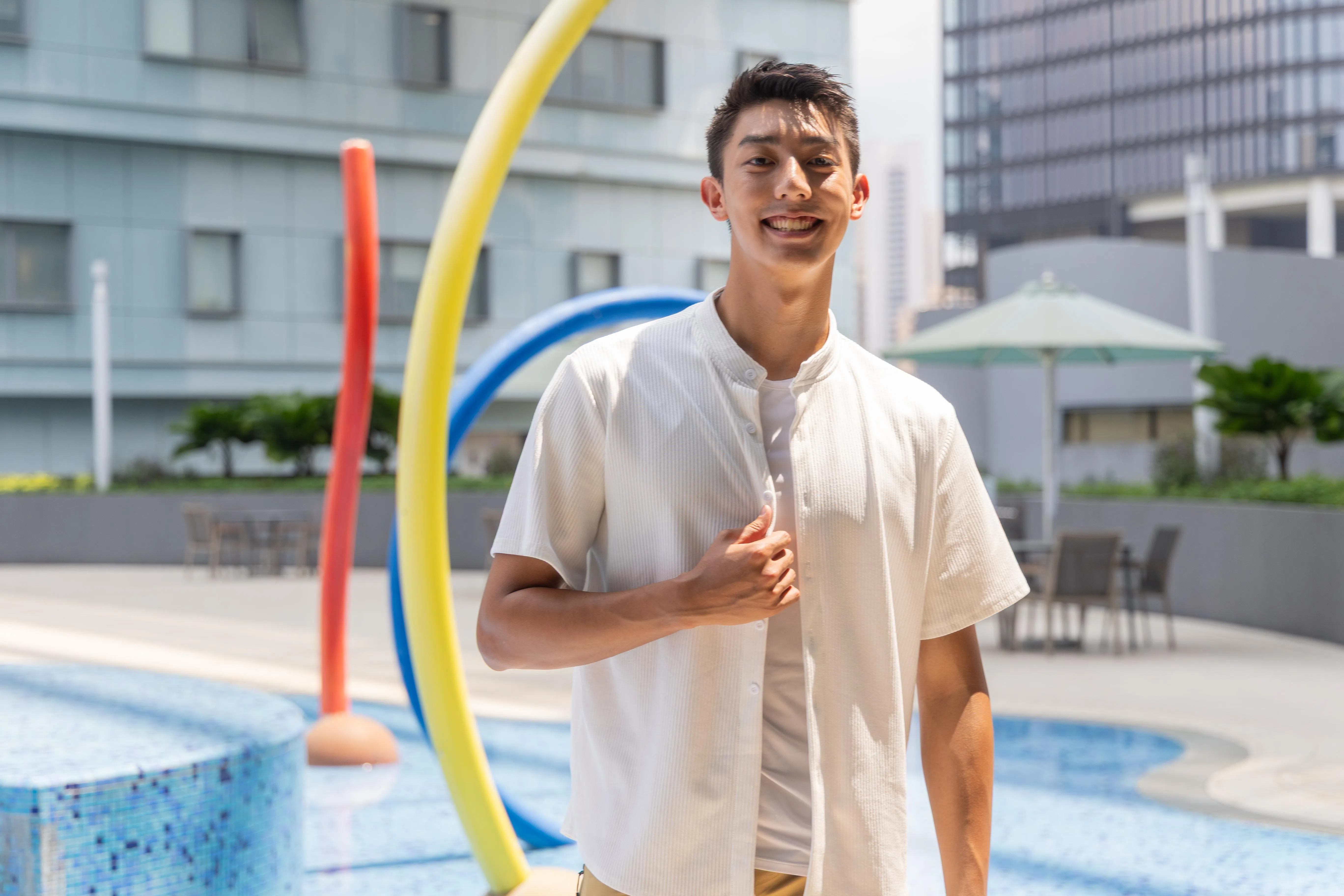 仲伟杰首度担纲男主角。（吴先邦摄）
