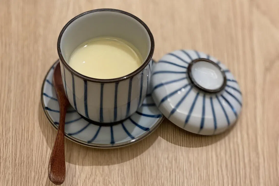 日式茶碗蒸细腻滑嫩。（黄靖晶摄）