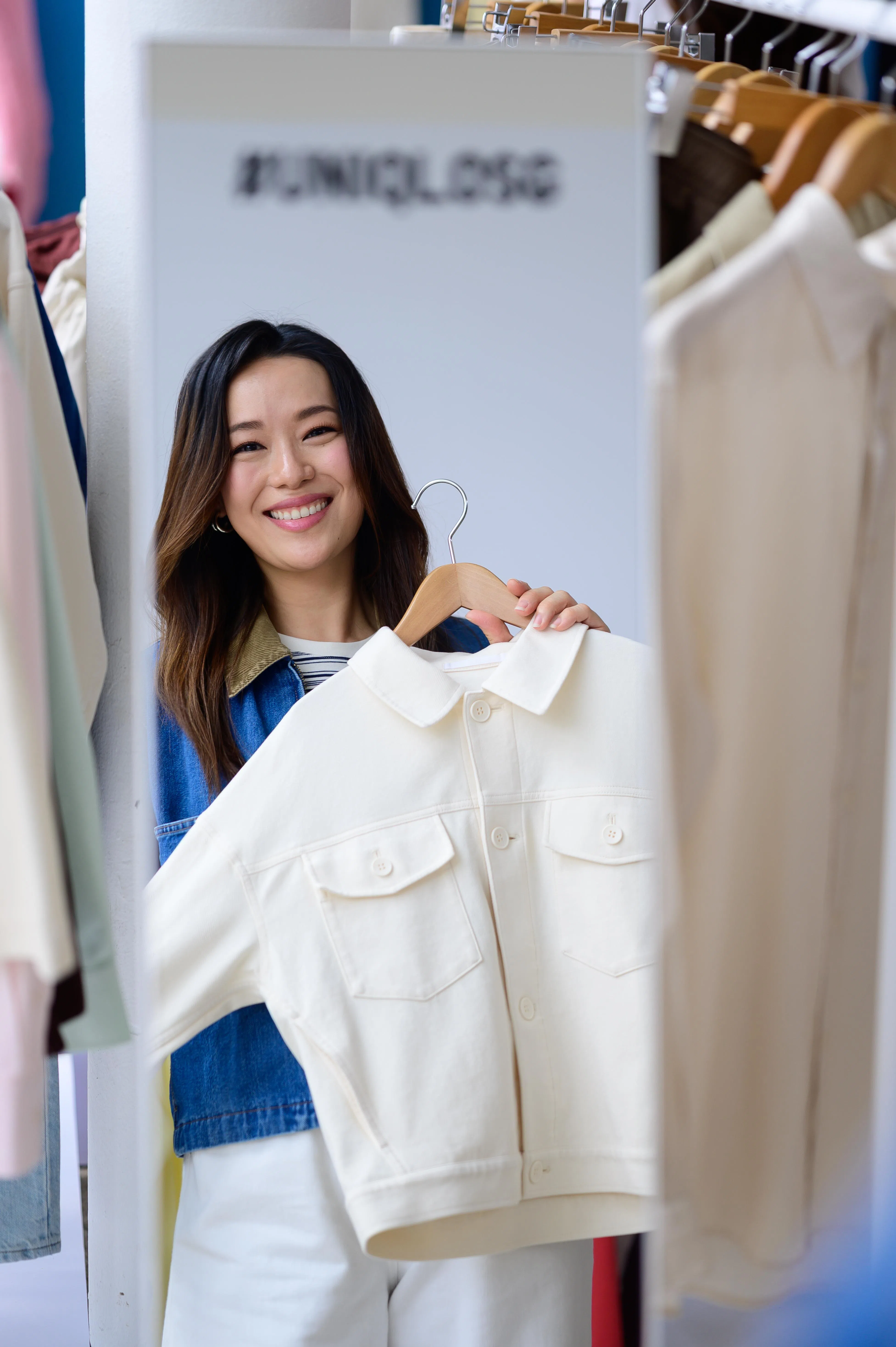 林慧玲的造型秘诀：选择适合自己的最重要。（优衣库提供）