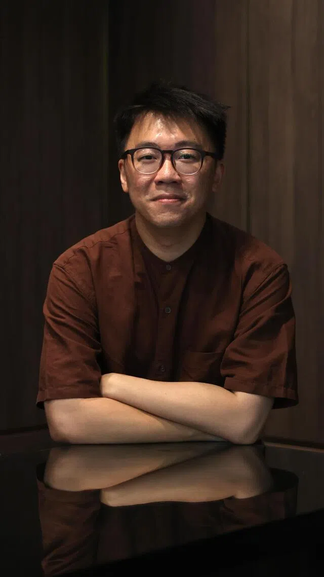 杨国瑞的电影路一步一脚印。（何家俊摄）