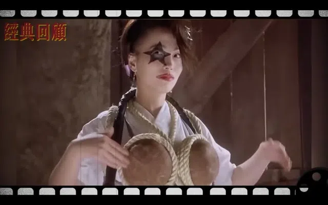 苑琼丹在《唐伯虎点秋香》里自己化妆，连周星驰也“惊艳”到了。（互联网）