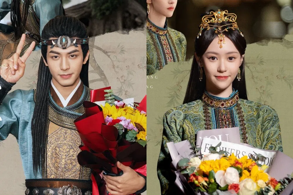 宋威龙（左）和陈千钰因为合作《相思令》而相识。（互联网）