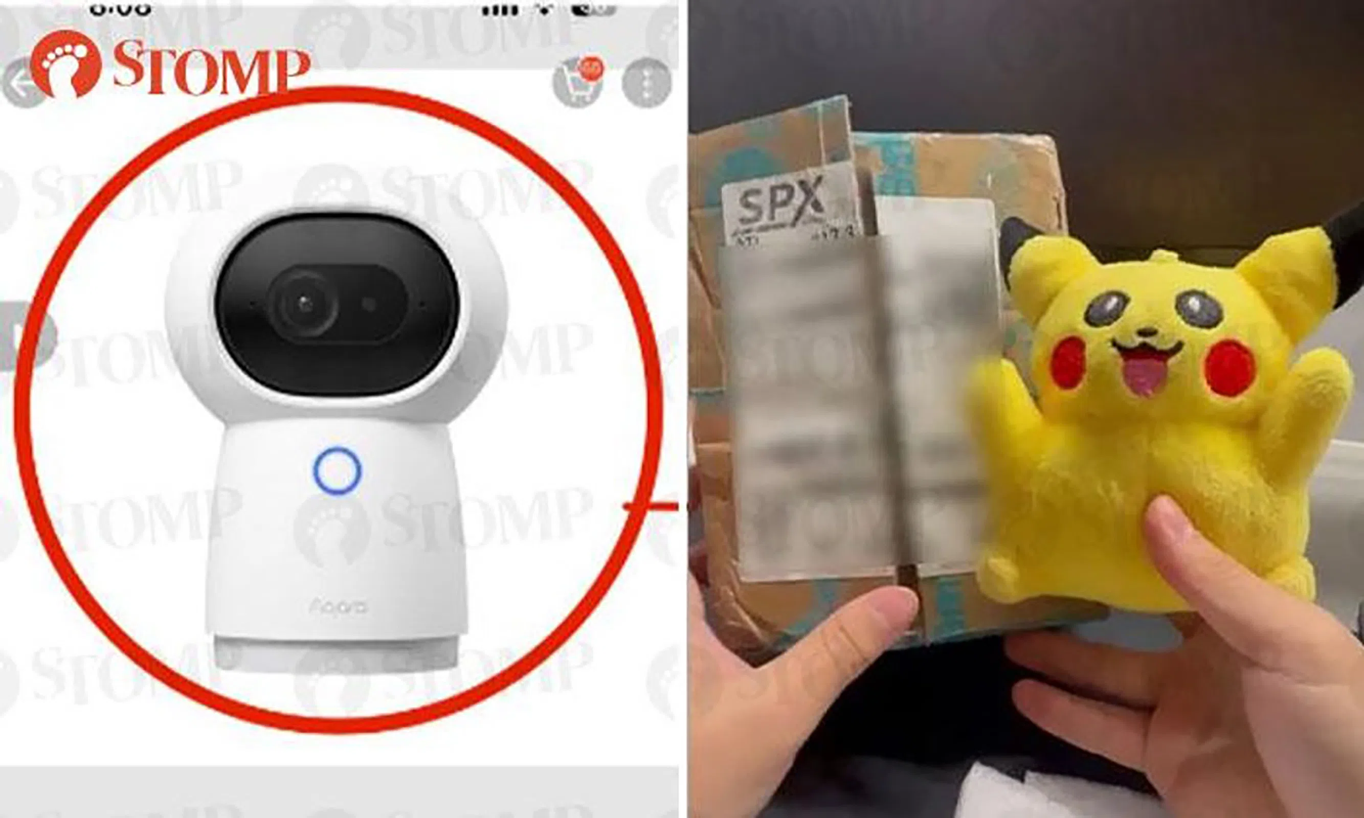 有人网购智能家用监控器，却收到皮卡丘公仔。 （取自STOMP）