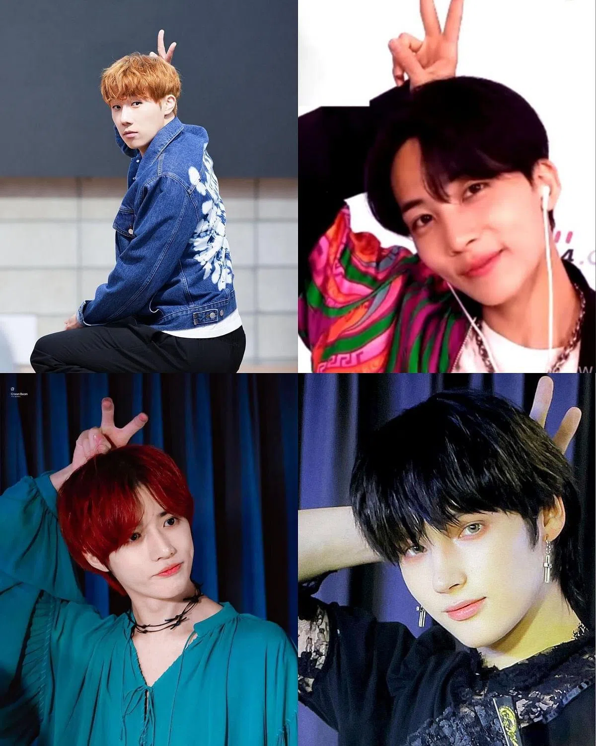 韩星纷纷跟进最新一波的拍照潮流，手指绕到脑后比V。（取自艺人IG）