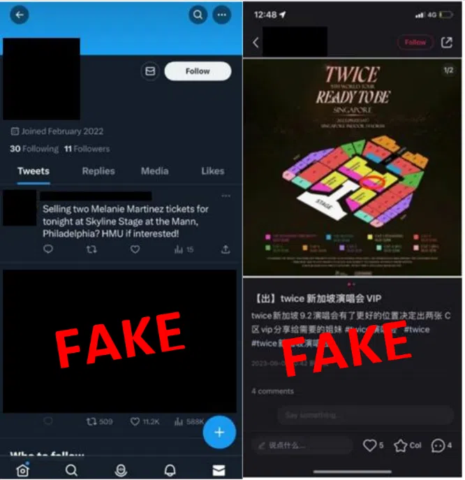 韩国女子天团BLACKPINK即将再次来新开唱，警方提醒公众小心提防，别再坠入演唱会门票骗局。（取自警察部队文告）