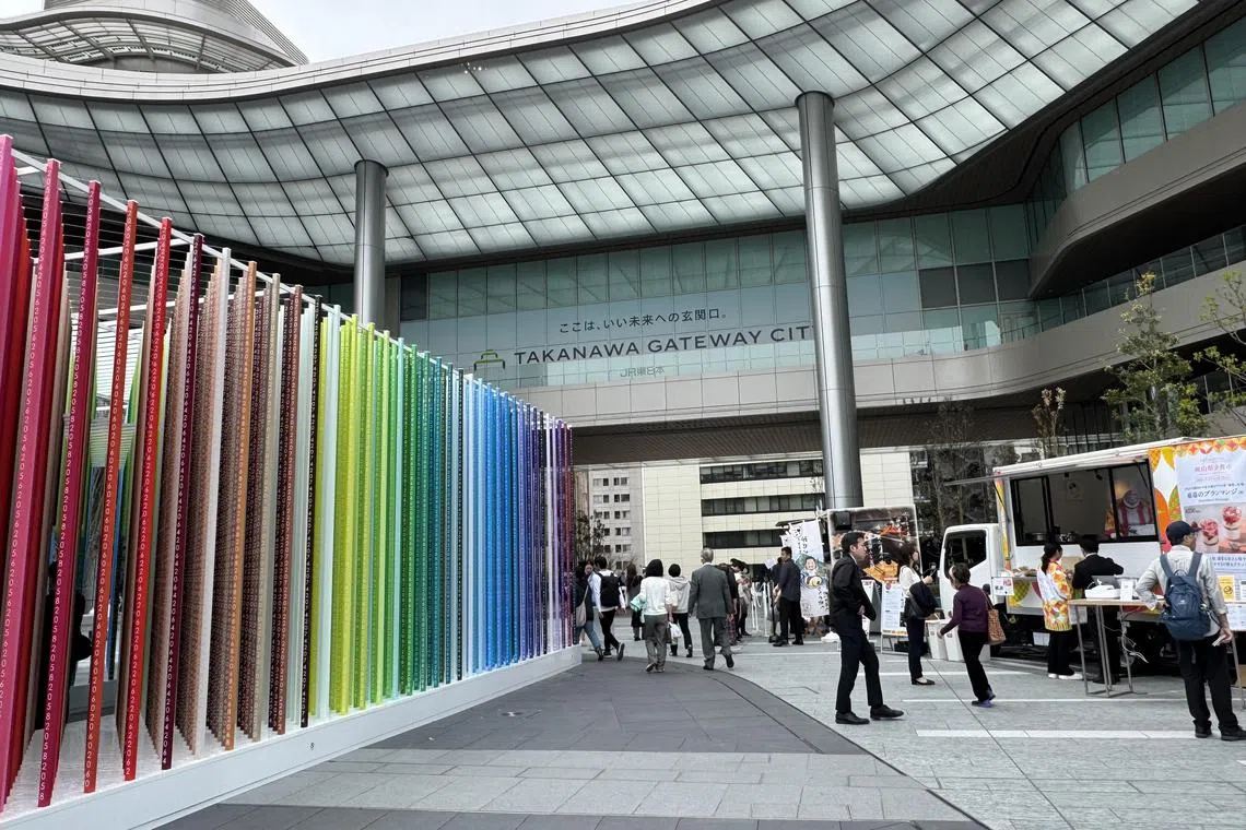 “伯乐格71东京”位于东京新地标Gateway City ，是日本新一代企业创新的枢纽。（符祝慧摄）