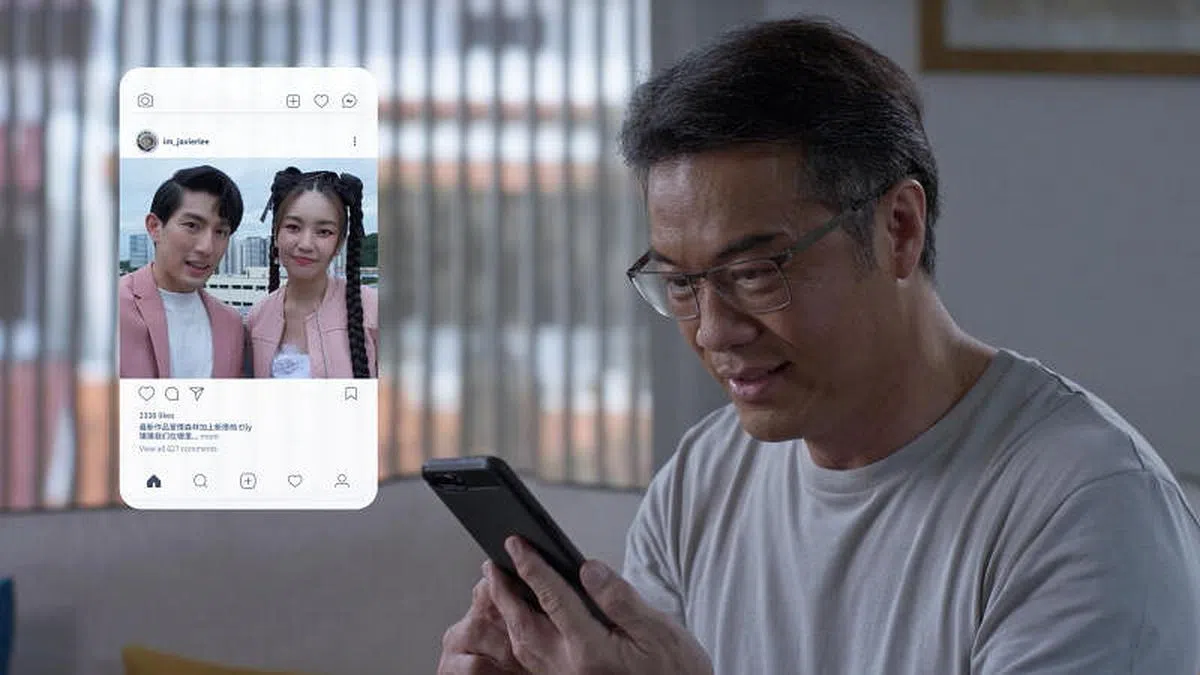 郑各评出演孙政银幕上的第一个爸爸。（新传媒提供） 