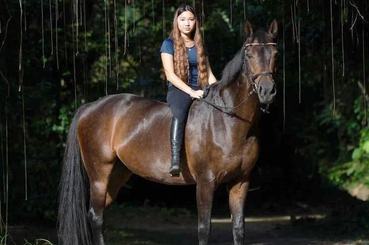 傅珈憶说人与马之间的默契不是一两天就能建立的，而是需要长期相处和不断练习。