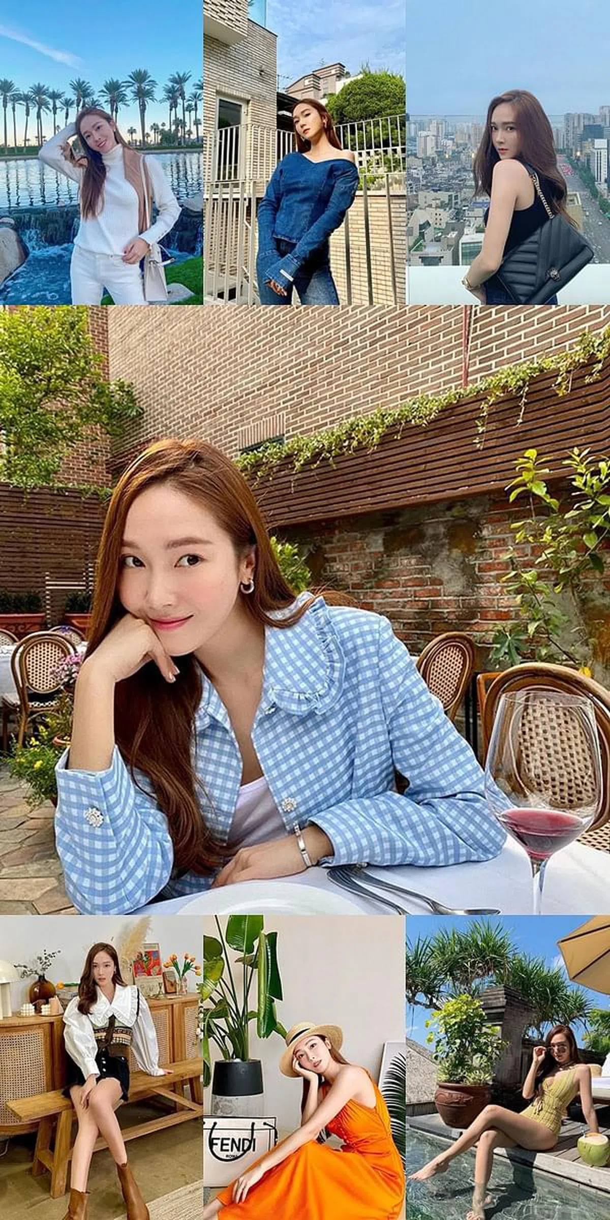 郑秀妍在社媒上经营“白富美”形象。（IG）