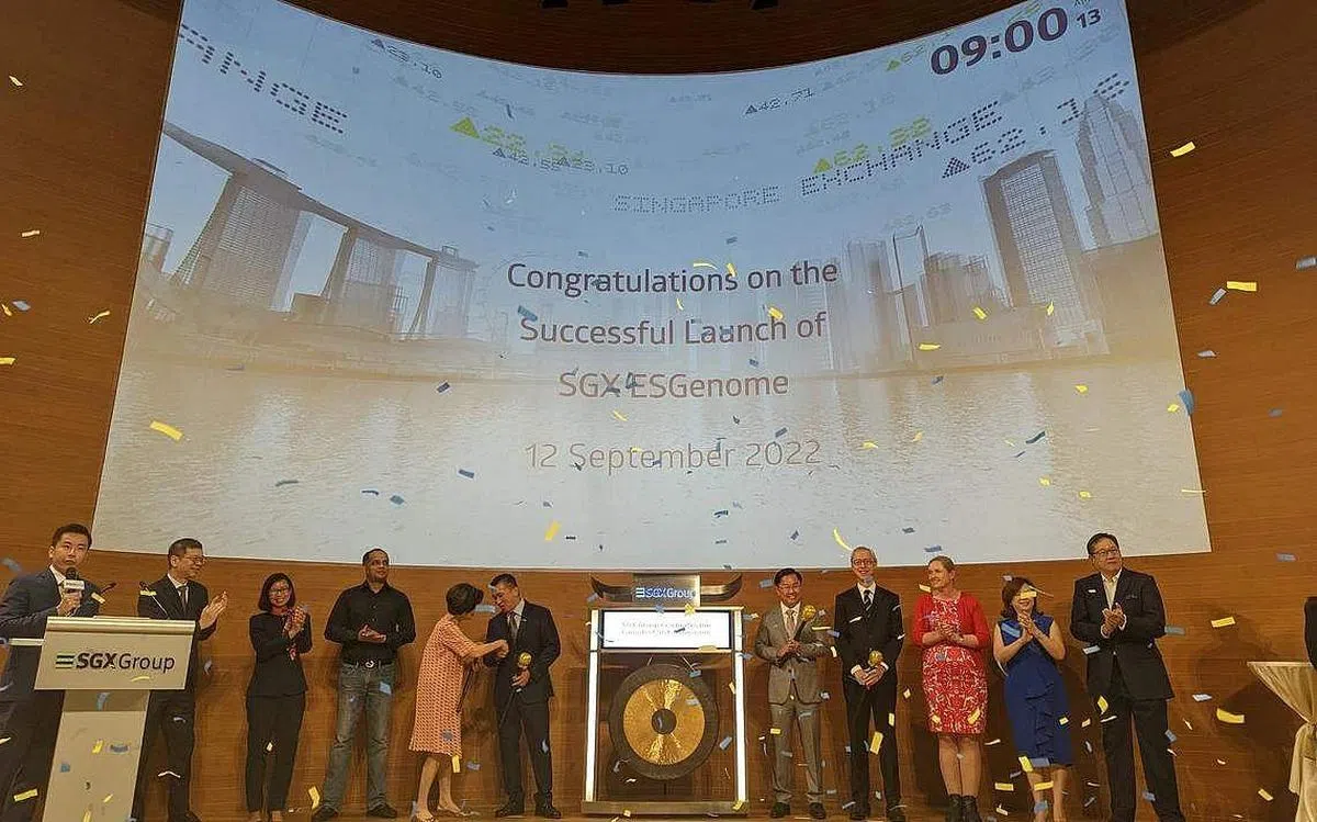 为加强可持续披露的质量，新加坡交易所（SGX）和新加坡金融管理局去年联合推出数码平台SGX ESGenome。（图/新交所提供）