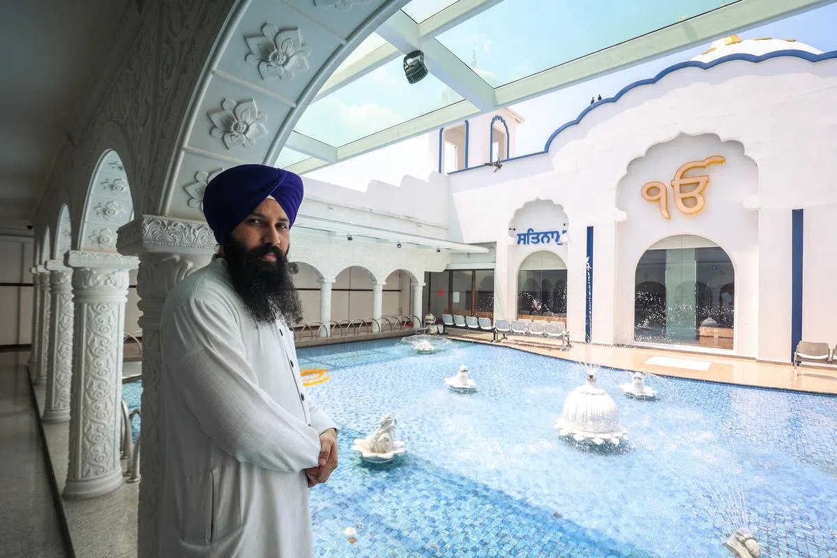 中央锡克庙的祭司长哥迪普星。（叶振忠摄）