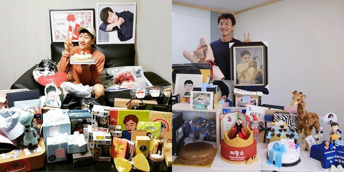 李光洙住院期间，收到大批粉丝寄来的慰问礼物。（互联网）