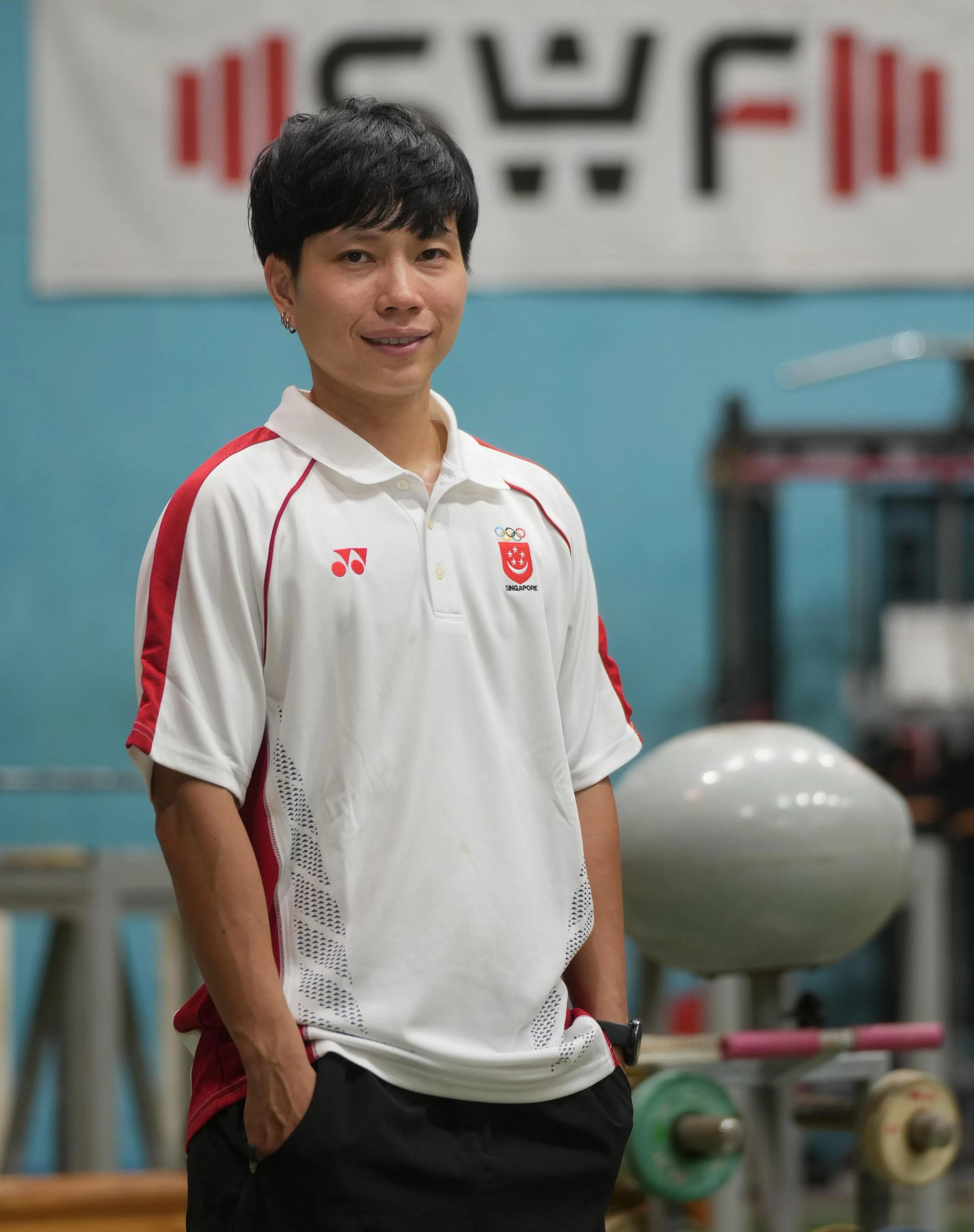 参加过伦敦奥运会的黄嘉文不仅是新加坡首名奥运举重女将，也是继1976年的蔡坤祥后，我国首名奥运举重选手。（谢智扬摄）