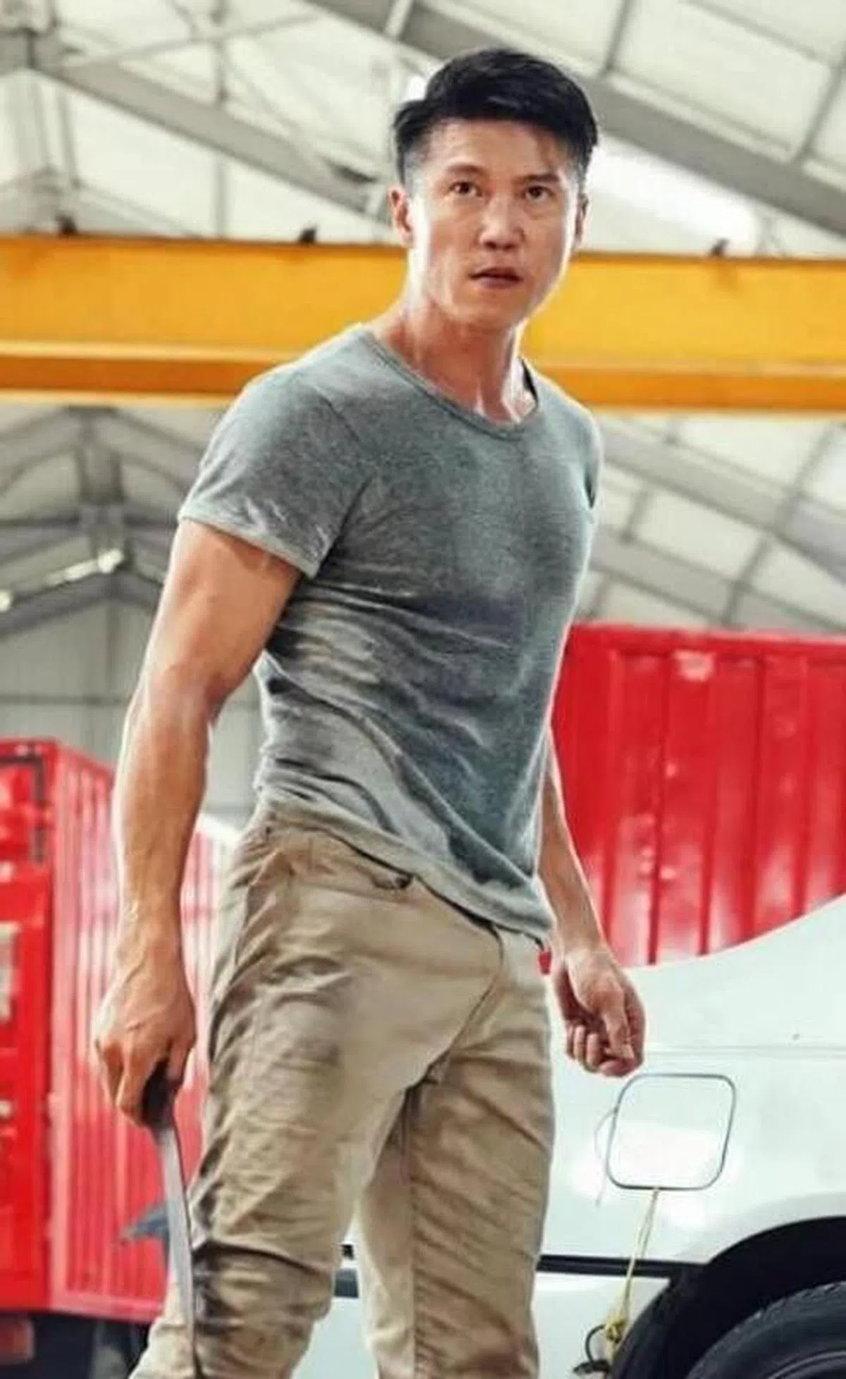  翁清海饰演“特种兵”。（取自网络）