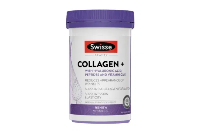 SWISSE Ultiboost Collagen and Hyaluronic Acid胶原蛋白和透明质酸片剂（Lazada提供）
