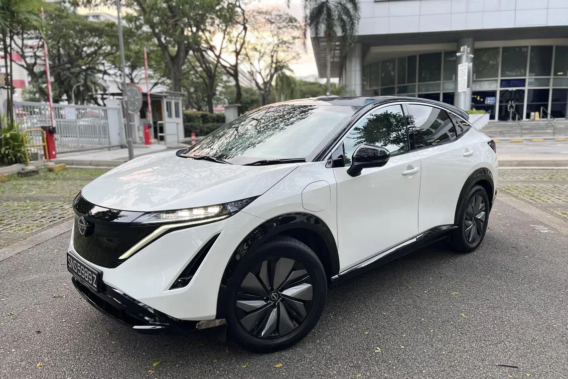 Ariya搭载前置电机，续航里程300多公里，足以满足日常通勤及短途旅行需求。（吴庆康摄）