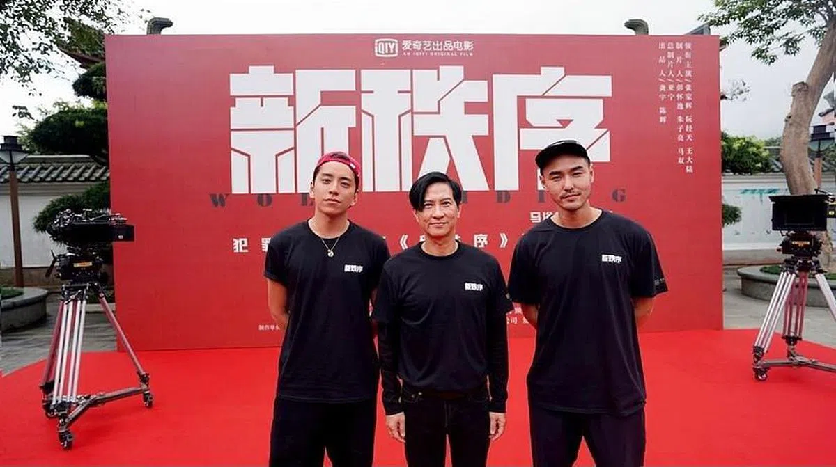 王大陆（左）、张家辉（中）、阮经天（右）主演的新电影。（取自王大陆 Instagram）