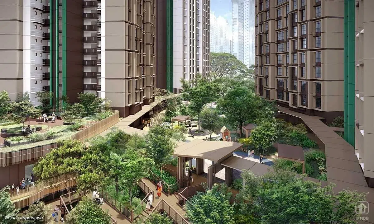 Ulu Pandan Glades是乌鲁班丹区第二个预购组屋项目。（建屋发展局提供）