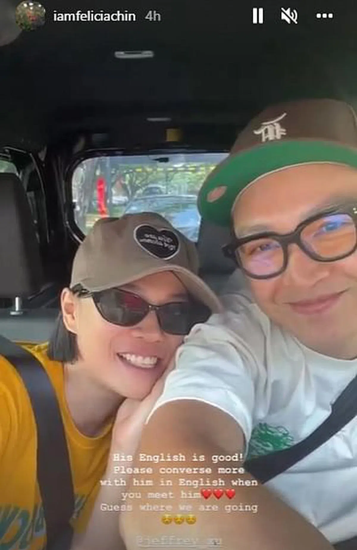 陈凤玲与徐鸣杰私下的互动好甜蜜。（IG截图）