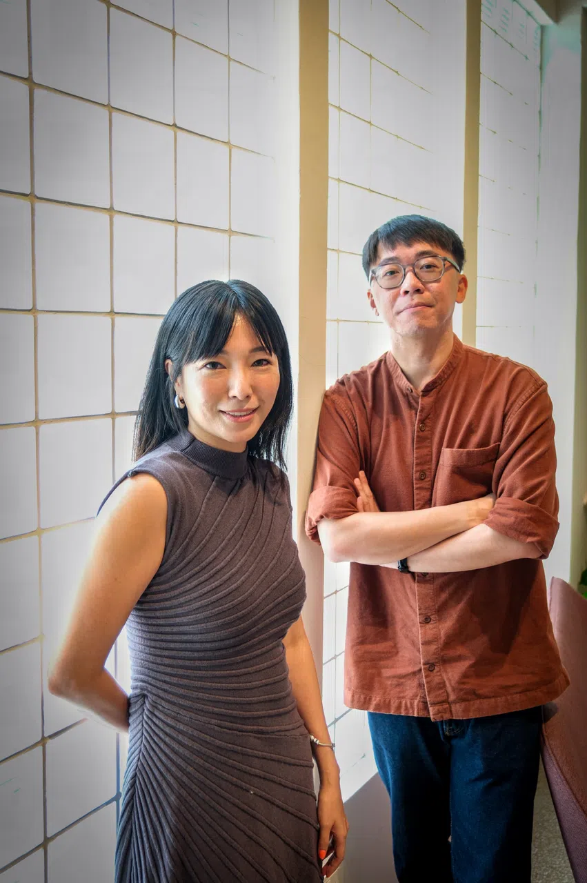 本地导演洪玉桔（左）和杨国瑞的新片将在本届电影节放映。（曾坤顺摄）