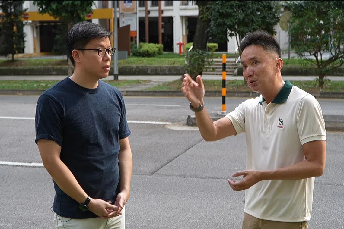 公园局执法与调查处长张健奕（右）指出，动物福利案件调查周期视复杂程度而定，不设严格时限。（视频截图）
