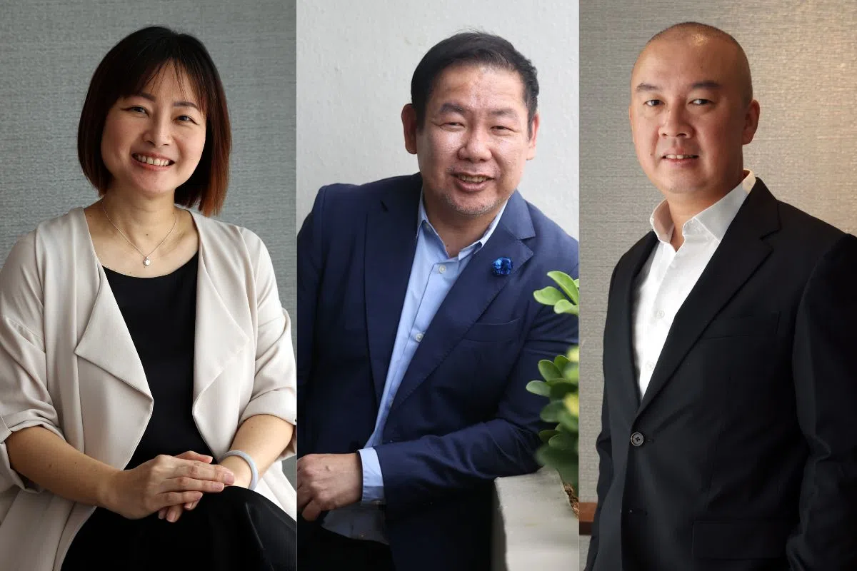 新加坡知识产权局商标注册与地理标志司司长陈泳潓（左图）说，今年看到更多年轻一代参与公司管理，带来全新管理视角。新报业媒体创意总监林志雄（图中）说，每家公司都有出色的商业计划，以转型战略为核心，专注为目标受众提供解决方案，而不仅是销售产品。马来亚银行商业银行部销售主管黄进祥（右图）观察到，有企业在面临挑战时期，大胆和果断地转型，充分展现战略远见。（邝启聪摄、档案照片）