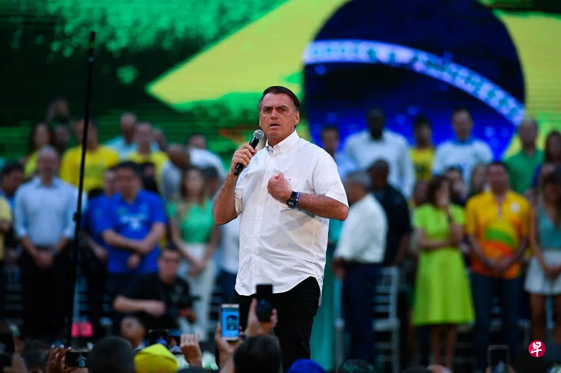 巴西总统博索纳罗确认竞选连任| 联合早报