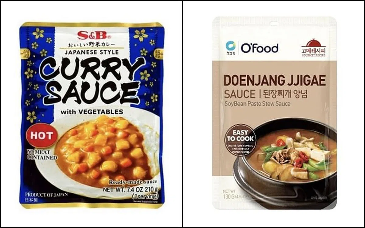 日式、韩式酱料包，pandamart 都买得到。（图／商家提供）