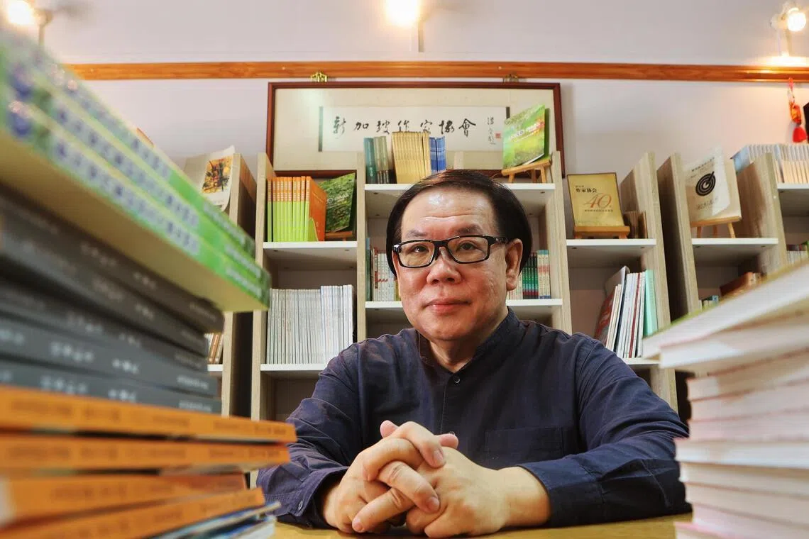 林得楠是玲子传媒出版社社长兼总编辑，也是新加坡作家协会荣誉会长。（档案照）