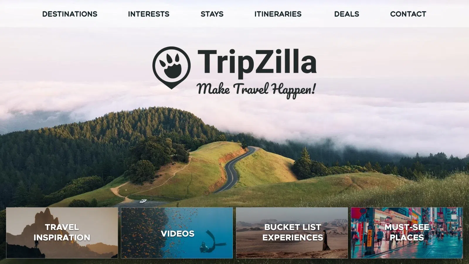 Tripzilla主打各种游记和旅游内容，吸引消费者浏览，间接推销各项旅游服务。（受访者提供）