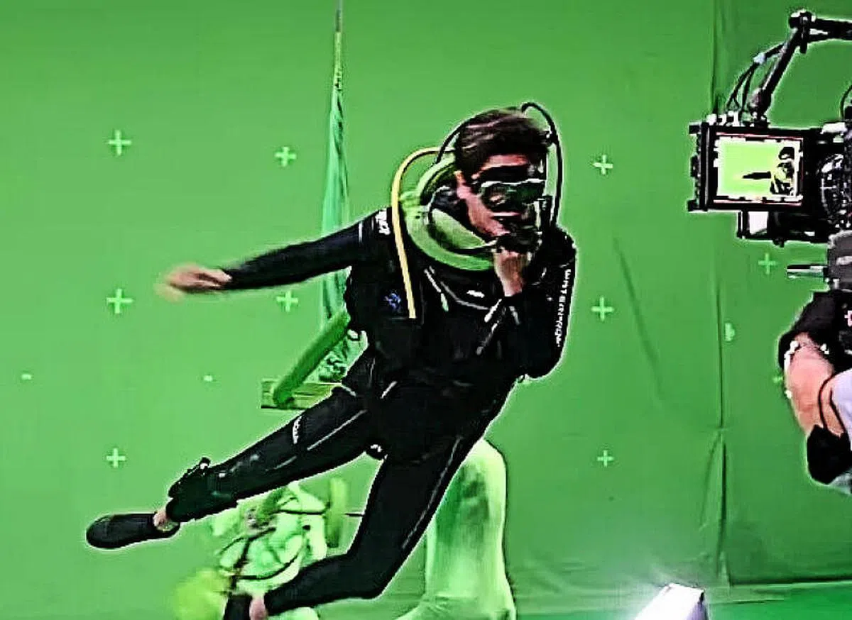 黄宗泽拍摄潜水时被章鱼袭击的戏份吃尽苦头。（互联网）