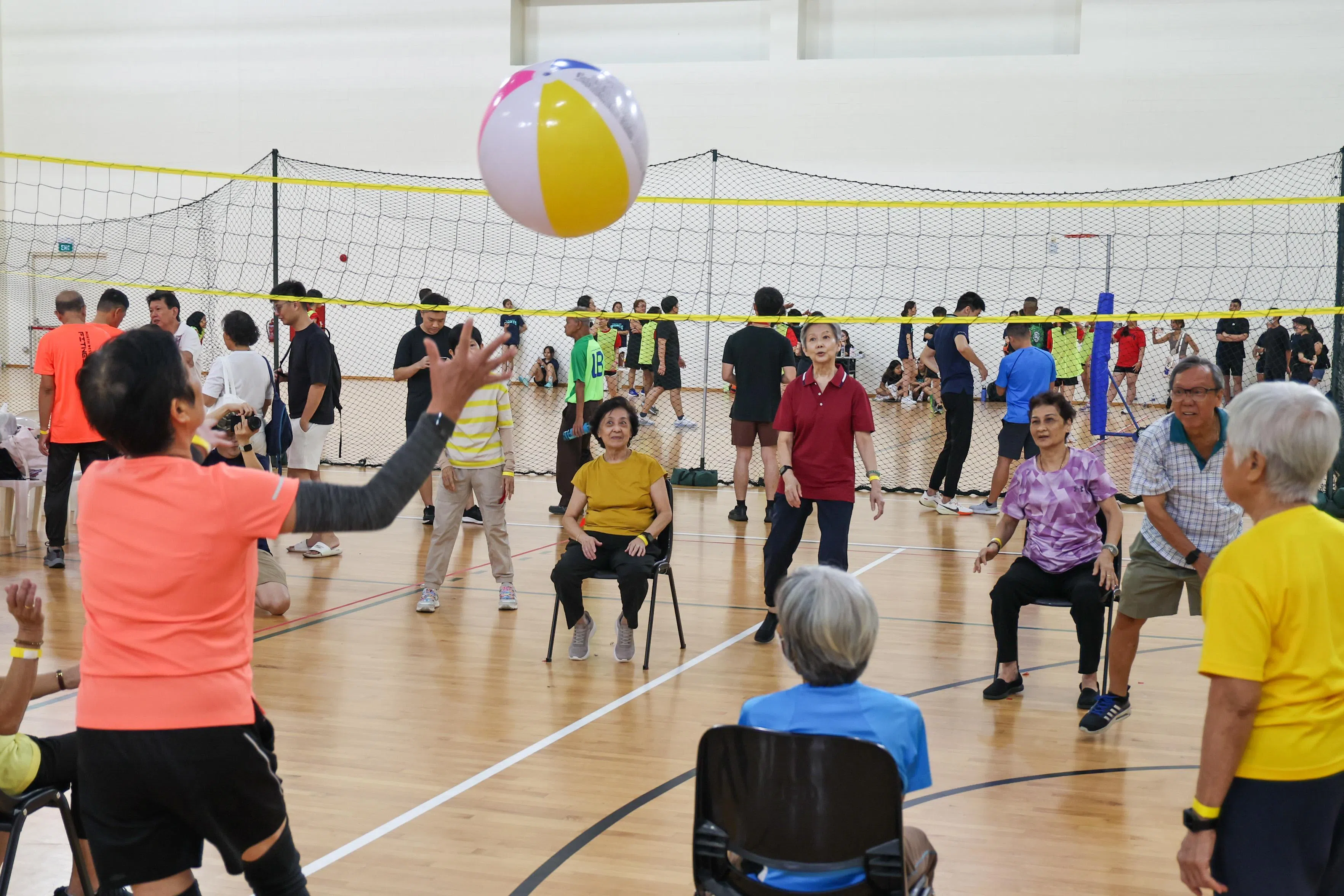 改良版运动软式排球。（陈渊庄摄）