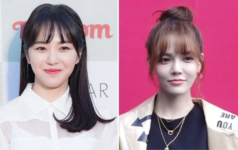 AOA前成员珉娥（左图）披露遭到队长智珉霸凌长达10年。（互联网）