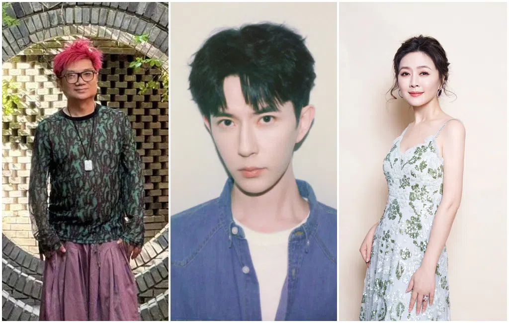 程青松（左起）为了撇清和于朦胧案有关系，公开自己和田海蓉饭叙的对话，却被对方打脸。（取自艺人微博）