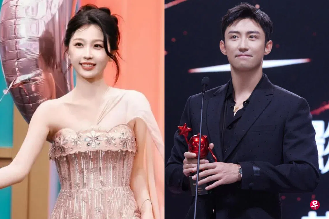 虞书欣黄景瑜热度最高杨幂龚俊沦为仆街女神和男神| 联合早报