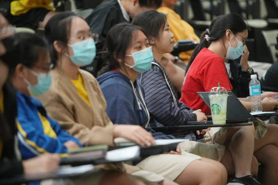 分享会让语特生认识了一个特别的分享文字平台。（谢智扬摄）