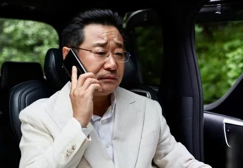 王景春饰演的吴国豪虚伪、阴险又狠辣，不少观众一开始被他慈爱的外表给骗。（取自剧集微博）