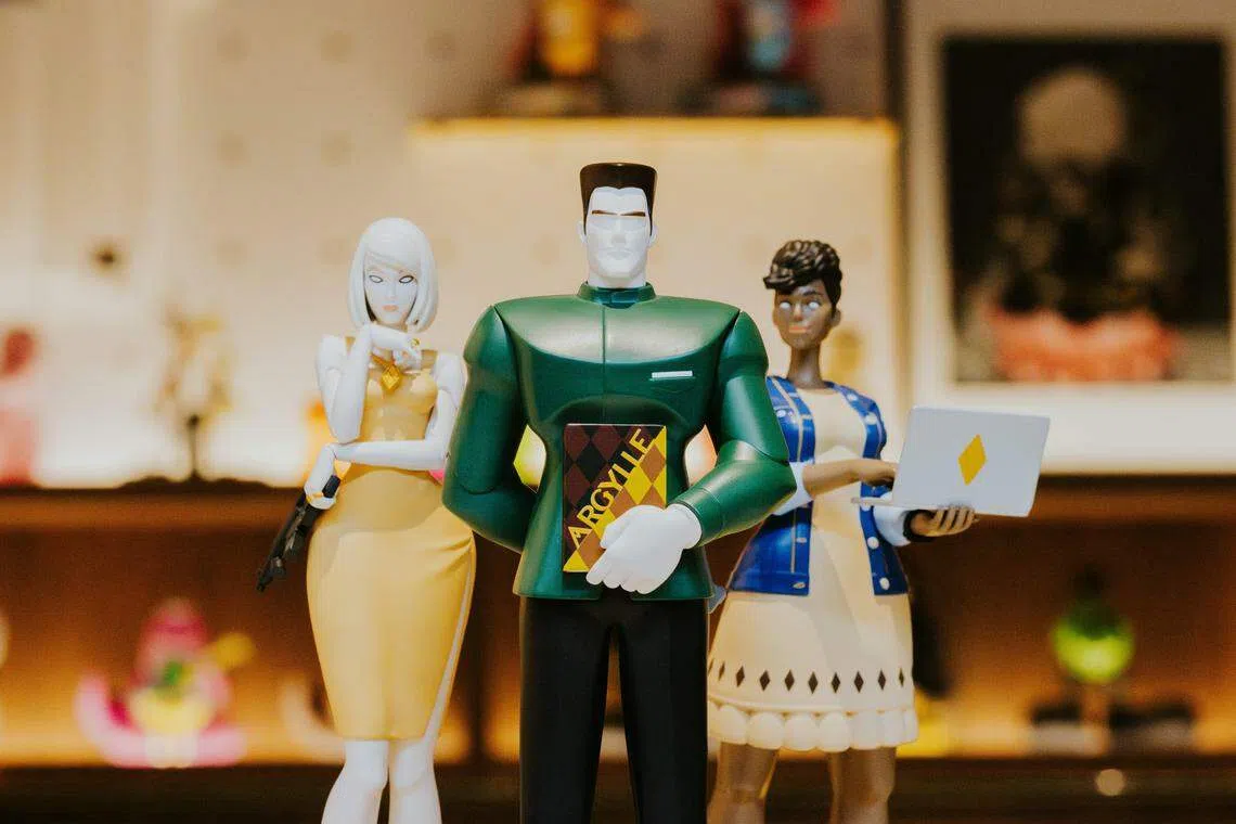 欧杰盛为电影“Argylle”设计的专属公仔已经发行。（UIP提供）