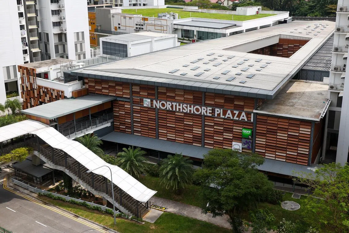 榜鹅北岸广场1号社区广场的改建工程预计今年上半年完成。（林明顺摄）