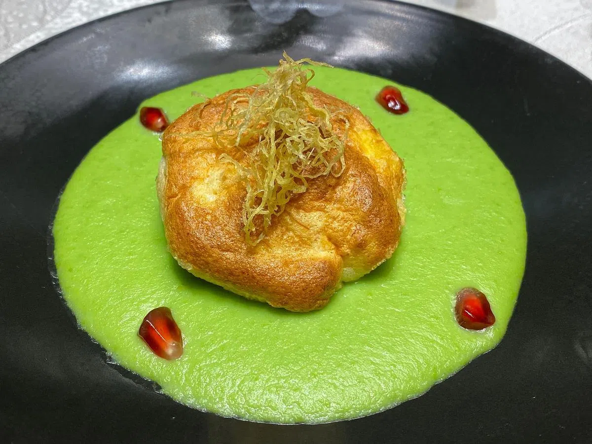 蟹粉舒芙蕾（作者提供）